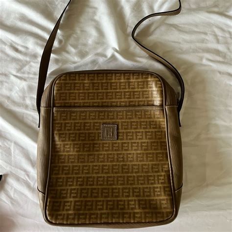 fendi vintage white crossbody|authentic vintage fendi crossbody bag.